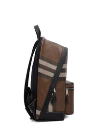 Burberry Brown E Canvas Giant Check Backpack