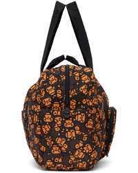 BAPE Brown Orange Baby Milo Packable Travel Duffle Bag