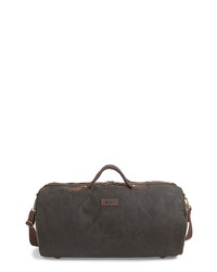Barbour Waxed Canvas Duffle Bag