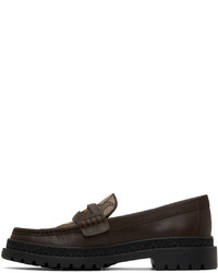 Coach 1941 Brown Signature Coin Loafers