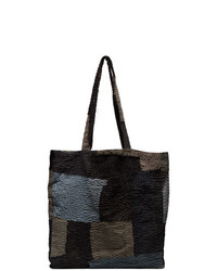 By Walid Blue Patch Tote Bag