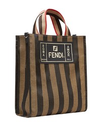 Fendi Striped Tote Bag