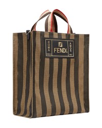 Fendi Striped Tote Bag