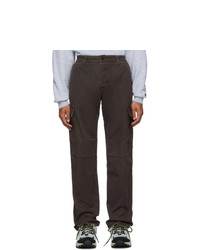 Reese Cooper®  Brown Cotton Twill Cargo Pants