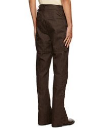 Luar Brown Striped Cargo Pants