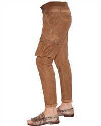Galliano 18cm Light Cotton Slim Cargo Trousers