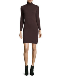 Neiman Marcus Cashmere Collection Long Sleeve Turtleneck Cashmere Dress Plus Size