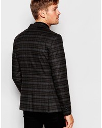 Selected Homme Brushed Check Blazer In Skinny Fit