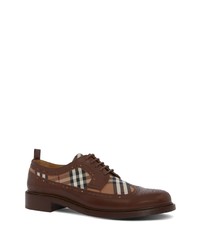 Burberry Vintage Check Leather Derby Shoes