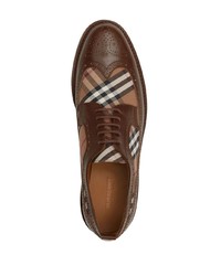 Burberry Vintage Check Leather Derby Shoes