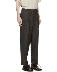 N. Hoolywood Black Check Wide Trousers