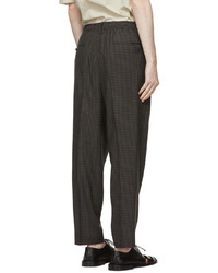 N. Hoolywood Black Check Wide Trousers