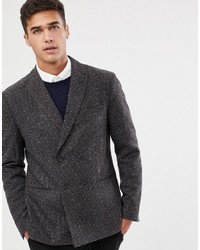 Selected Homme Slim Fit Double Breasted Blazer With Fine Grid Check