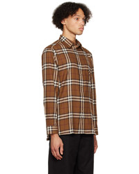 Burberry Brown Collar Shirt