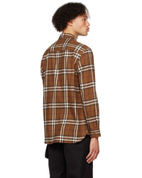 Burberry Brown Collar Shirt