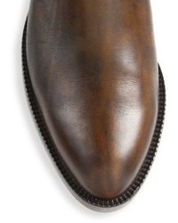Burberry Vaughn Leather House Check Booties