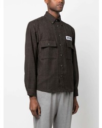 PACCBET Logo Patch Checked Shirt