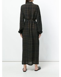 Uma Wang Long Check Pattern Dress
