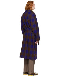 Lemaire Blue Brown Bathrobe Coat