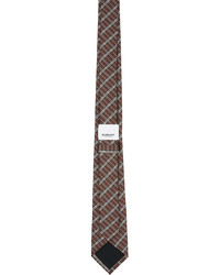 Burberry Brown Micro Check Tie