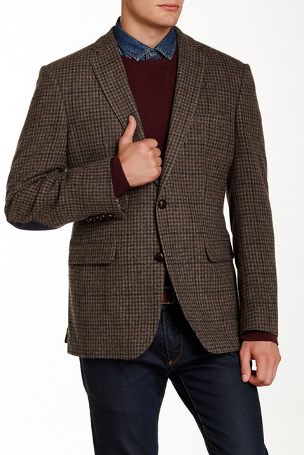 barbour wool blazer