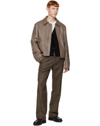Wooyoungmi Brown Check Trousers