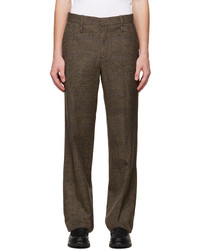 Wooyoungmi Brown Check Trousers