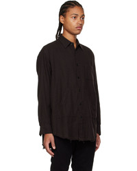 Undercoverism Brown Frayed Shirt