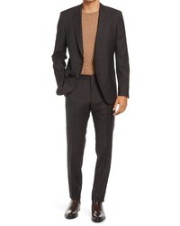 BOSS Fit Windowpane Wool Suit