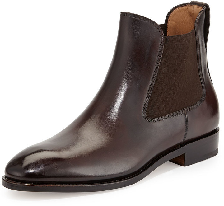 Machcroche leather Chelsea boots