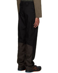AFFXWRKS Black Brown Paneled Trousers