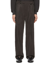 Lemaire Black Silk Loose Trousers