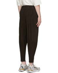 Homme Plissé Issey Miyake Brown Basics Trousers