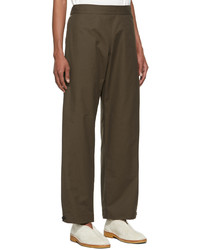 3MAN Brown Canvas Sack Trousers