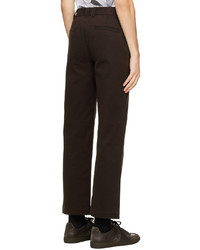 Helmut Lang Brown Core Trousers