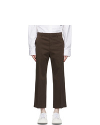System Brown Cotton Trousers