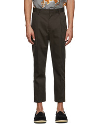 Wacko Maria Brown Guilty Parties Pleated Trousers