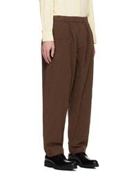 Casey Casey Brown Pleat Trousers