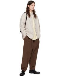 Casey Casey Brown Pleat Trousers