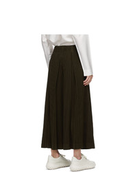 Homme Plissé Issey Miyake Brown Pleats Bottoms 3 Wide Trousers