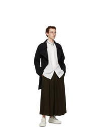 Homme Plissé Issey Miyake Brown Pleats Bottoms 3 Wide Trousers