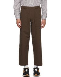 Nanamica Brown Technical Wide Easy Trousers