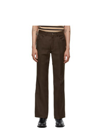 Second/Layer Brown Valluco Flare Trousers