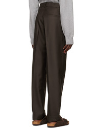 Another Aspect Brown Wool Trousers