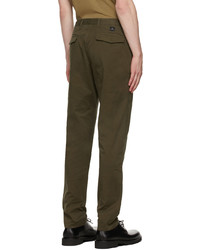Ps By Paul Smith Khaki Tapered Chino Trousers