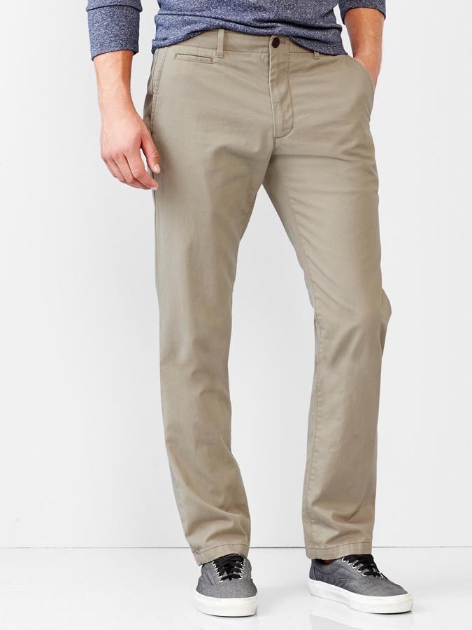 gap khakis lived in slim stretch