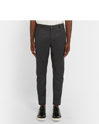 Lanvin Slim Fit Cropped Wool And Cashmere Blend Trousers