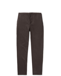 De Bonne Facture Tapered Wool Flannel Drawstring Trousers