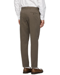 Loro Piana Taupe City Two Pinces Trousers
