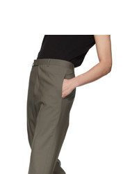 Rick Owens Taupe Cropped Astaires Trousers